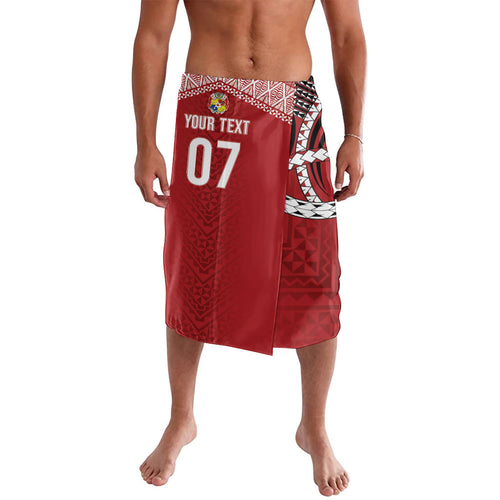 Mate Ma'a Tonga Rugby Custom Kupesi Motifs Lavalava Red Waves