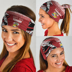 Mate Ma'a Tonga Rugby Kupesi Motifs Neck Gaiter Red Waves