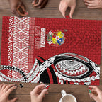 Mate Ma'a Tonga Rugby Kupesi Motifs Puzzle Red Waves