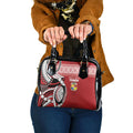Mate Ma'a Tonga Rugby Kupesi Motifs Shoulder Handbag Red Waves