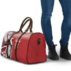 Mate Ma'a Tonga Rugby Kupesi Motifs Travel Bag Red Waves