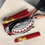 Mate Ma'a Tonga Rugby Kupesi Motifs Umbrella Red Waves