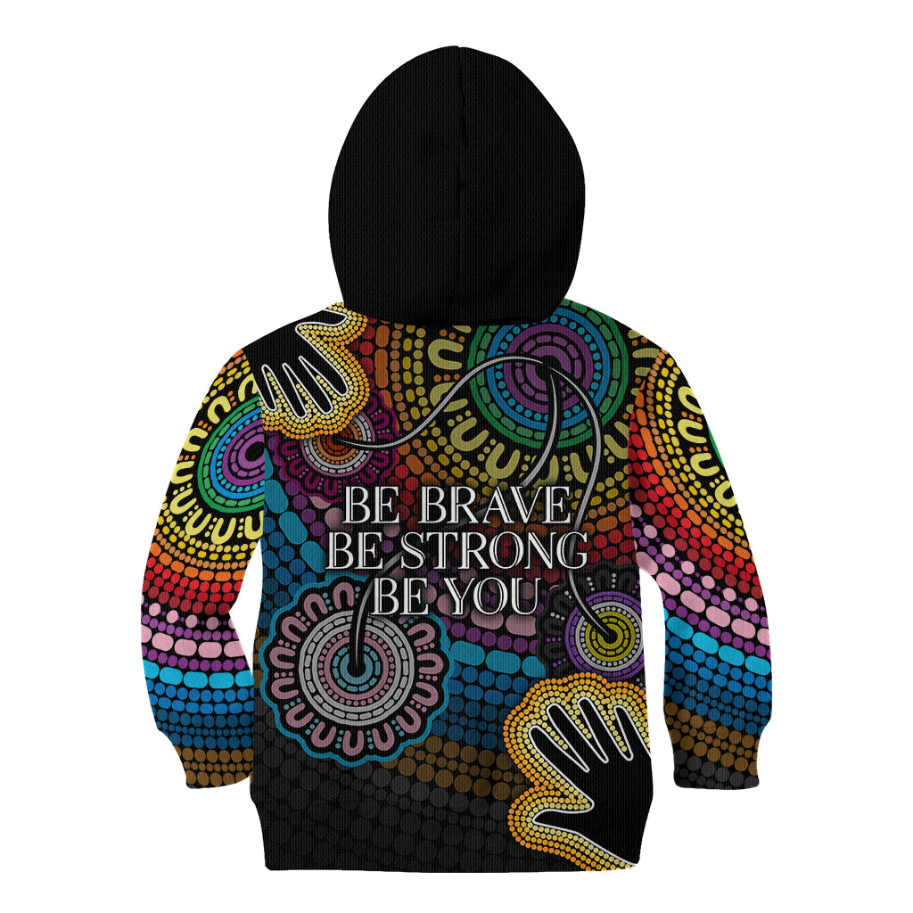 australia-lgbtq-history-month-kid-hoodie-indigenous-rainbows-pride-be-you