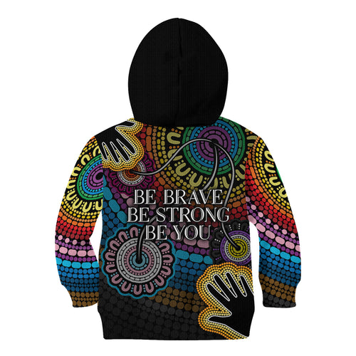 australia-lgbtq-history-month-kid-hoodie-indigenous-rainbows-pride-be-you