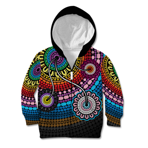 australia-lgbtq-history-month-kid-hoodie-indigenous-rainbows-pride-be-you