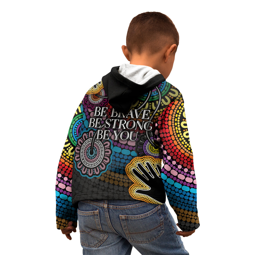 australia-lgbtq-history-month-kid-hoodie-indigenous-rainbows-pride-be-you