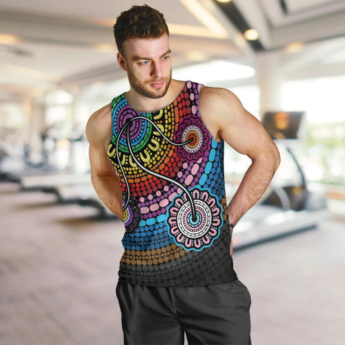 australia-lgbtq-history-month-men-tank-top-indigenous-rainbows-pride-be-you