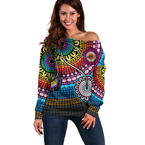 australia-lgbtq-history-month-off-shoulder-sweater-indigenous-rainbows-pride-be-you