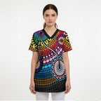 Australia LGBTQ+ History Month Scrub Top Indigenous Rainbows Pride Be You - Aussie Hoodie