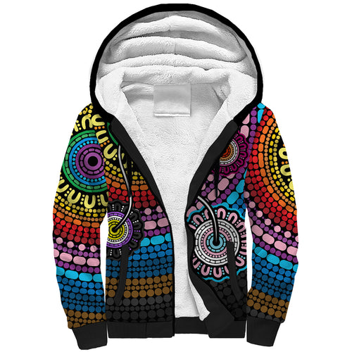 australia-lgbtq-history-month-sherpa-hoodie-indigenous-rainbows-pride-be-you
