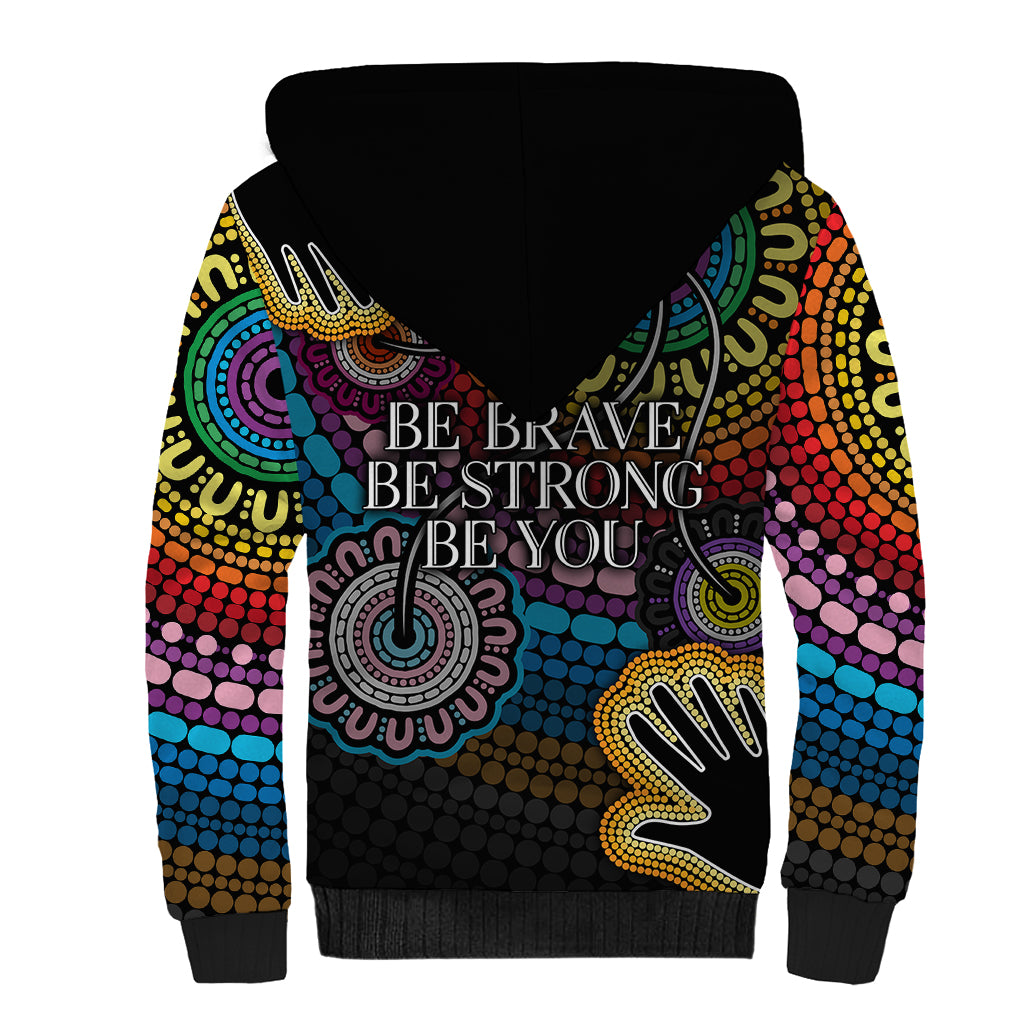 australia-lgbtq-history-month-sherpa-hoodie-indigenous-rainbows-pride-be-you