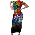 australia-lgbtq-history-month-short-sleeve-bodycon-dress-indigenous-rainbows-pride-be-you