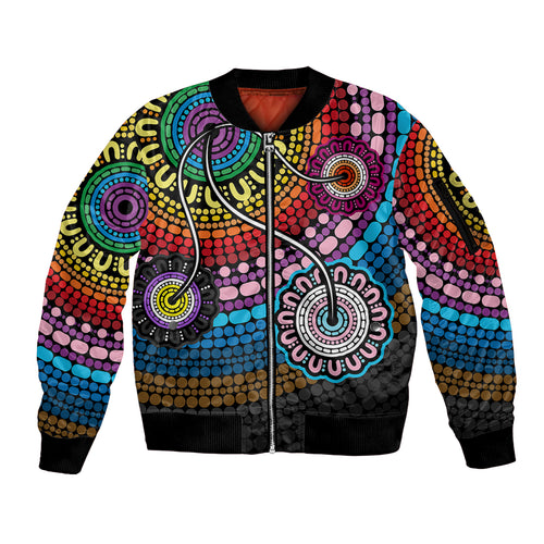 australia-lgbtq-history-month-sleeve-zip-bomber-jacket-indigenous-rainbows-pride-be-you