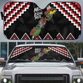 New Zealand Christmas Taniko Poutama Auto Sun Shade Flora Map with Birds - Aussie Hoodie