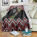 New Zealand Christmas Taniko Poutama Blanket Flora Map with Birds - Aussie Hoodie