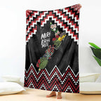 New Zealand Christmas Taniko Poutama Blanket Flora Map with Birds - Aussie Hoodie