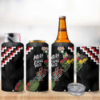 New Zealand Christmas Taniko Poutama 4 in 1 Can Cooler Tumbler Flora Map with Birds - Aussie Hoodie