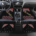 New Zealand Christmas Taniko Poutama Car Mats Flora Map with Birds - Aussie Hoodie
