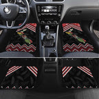 New Zealand Christmas Taniko Poutama Car Mats Flora Map with Birds - Aussie Hoodie