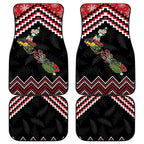New Zealand Christmas Taniko Poutama Car Mats Flora Map with Birds - Aussie Hoodie