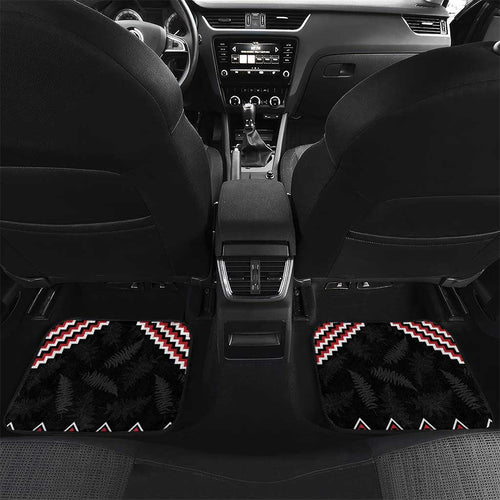New Zealand Christmas Taniko Poutama Car Mats Flora Map with Birds - Aussie Hoodie