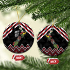 New Zealand Christmas Taniko Poutama Ceramic Ornament Flora Map with Birds - Aussie Hoodie