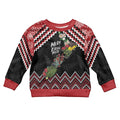 New Zealand Christmas Taniko Poutama Kid Ugly Christmas Sweater Flora Map with Birds - Aussie Hoodie