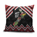 New Zealand Christmas Taniko Poutama Pillow Cover Flora Map with Birds - Aussie Hoodie