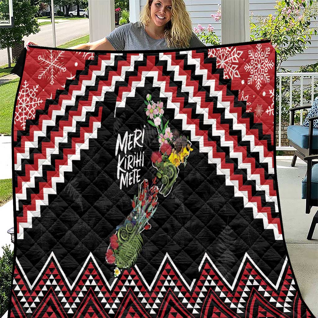 New Zealand Christmas Taniko Poutama Quilt Flora Map with Birds - Aussie Hoodie