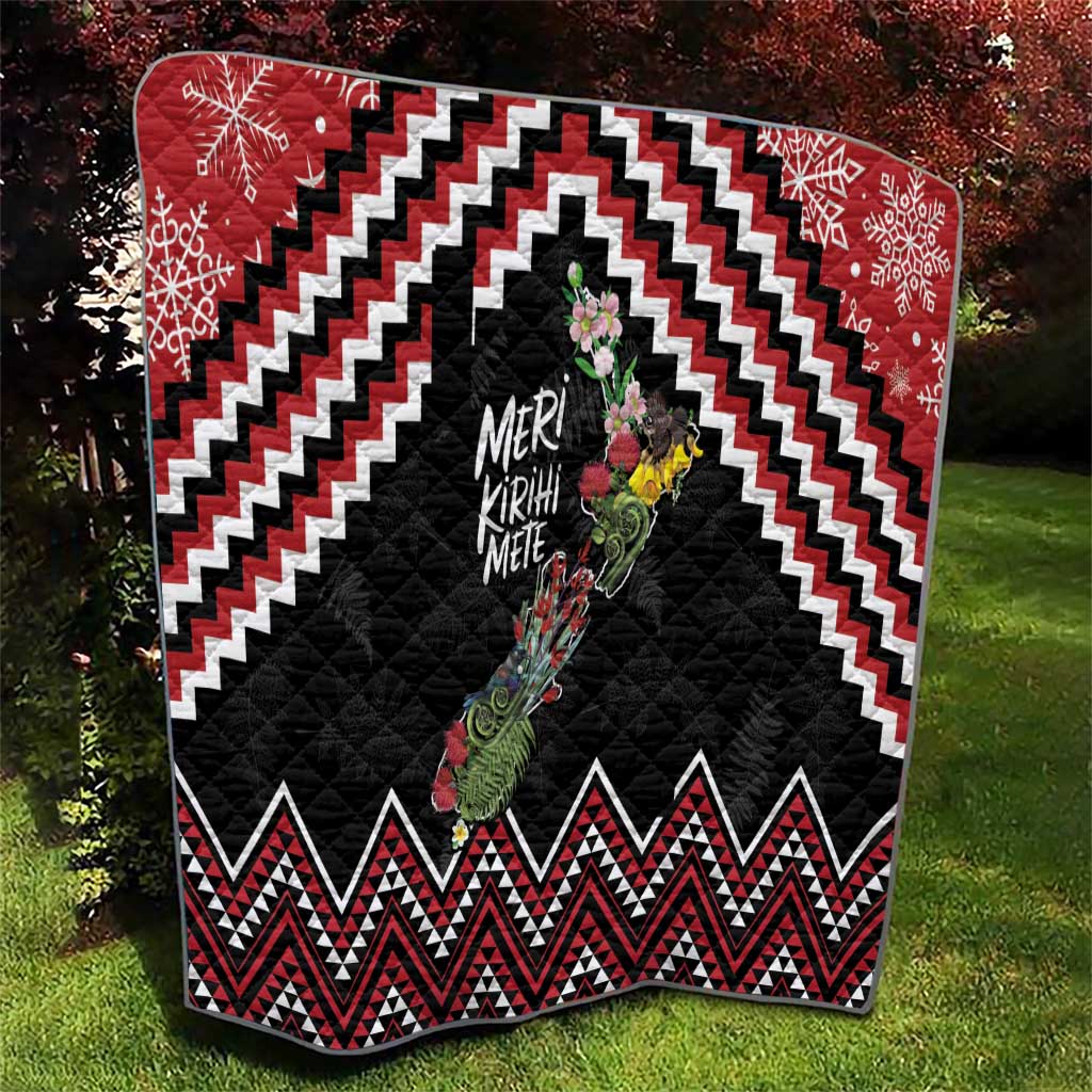 New Zealand Christmas Taniko Poutama Quilt Flora Map with Birds - Aussie Hoodie