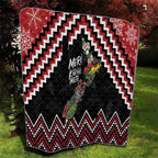 New Zealand Christmas Taniko Poutama Quilt Flora Map with Birds - Aussie Hoodie