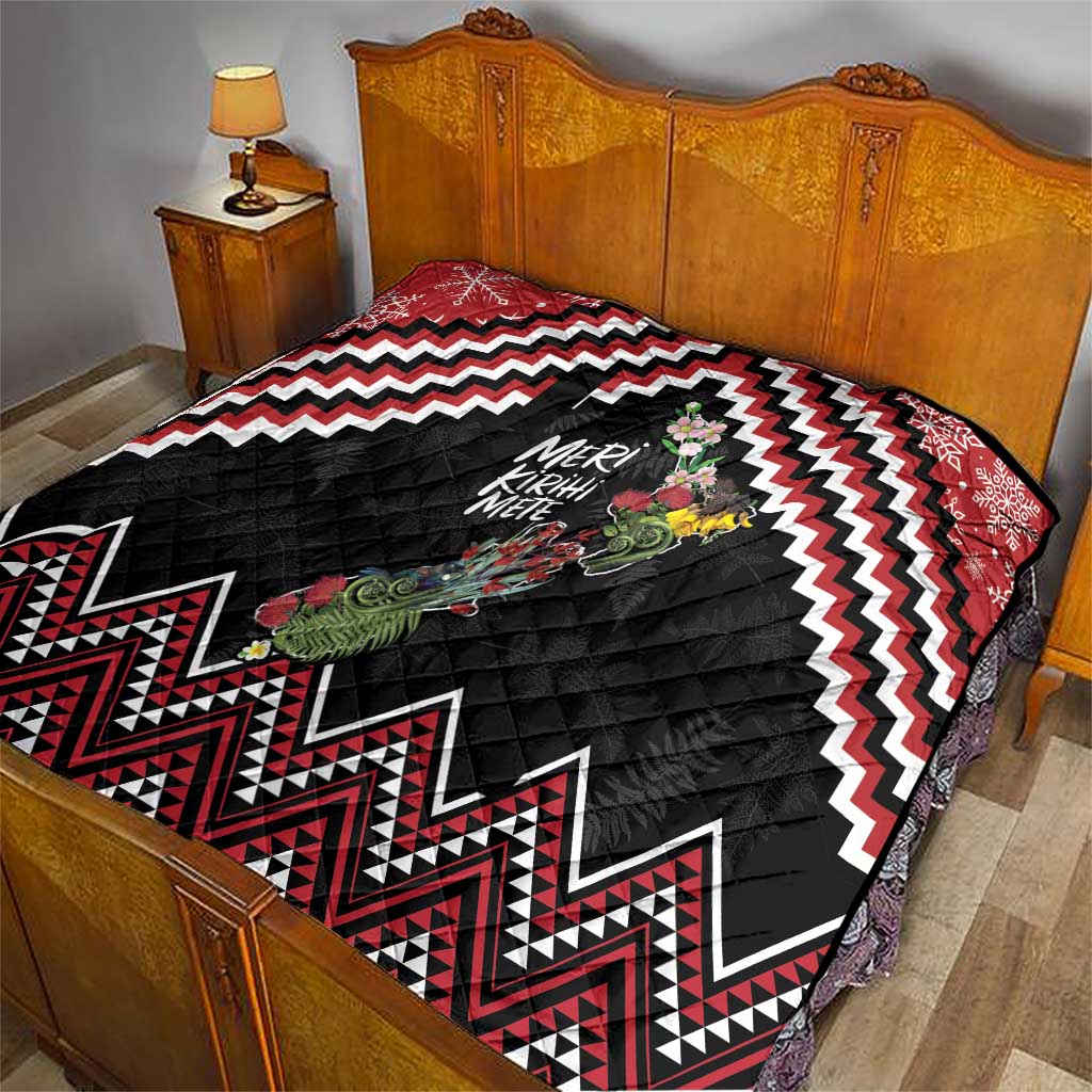 New Zealand Christmas Taniko Poutama Quilt Flora Map with Birds - Aussie Hoodie