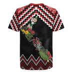 New Zealand Christmas Taniko Poutama Rugby Jersey Flora Map with Birds - Aussie Hoodie