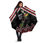 New Zealand Christmas Taniko Poutama Umbrella Flora Map with Birds - Aussie Hoodie