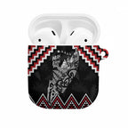 New Zealand Christmas Taniko Poutama AirPods Case Mountainscape Maori Fern - Aussie Hoodie