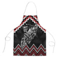 New Zealand Christmas Taniko Poutama Apron Mountainscape Maori Fern - Aussie Hoodie