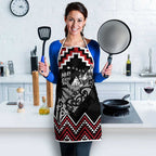 New Zealand Christmas Taniko Poutama Apron Mountainscape Maori Fern - Aussie Hoodie
