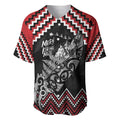 New Zealand Christmas Taniko Poutama Baseball Jersey Mountainscape Maori Fern - Aussie Hoodie