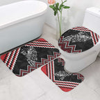 New Zealand Christmas Taniko Poutama Bathroom Set Mountainscape Maori Fern - Aussie Hoodie