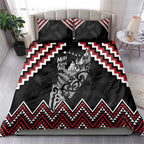 New Zealand Christmas Taniko Poutama Bedding Set Mountainscape Maori Fern - Aussie Hoodie