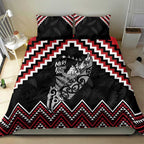 New Zealand Christmas Taniko Poutama Bedding Set Mountainscape Maori Fern - Aussie Hoodie