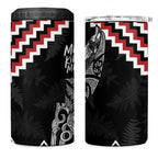 New Zealand Christmas Taniko Poutama 4 in 1 Can Cooler Tumbler Mountainscape Maori Fern - Aussie Hoodie