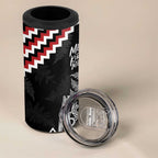 New Zealand Christmas Taniko Poutama 4 in 1 Can Cooler Tumbler Mountainscape Maori Fern - Aussie Hoodie