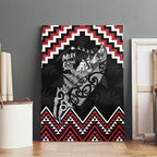 New Zealand Christmas Taniko Poutama Canvas Wall Art Mountainscape Maori Fern - Aussie Hoodie