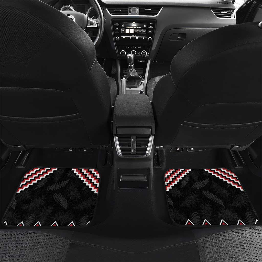 New Zealand Christmas Taniko Poutama Car Mats Mountainscape Maori Fern - Aussie Hoodie