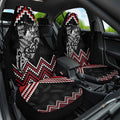 New Zealand Christmas Taniko Poutama Car Seat Cover Mountainscape Maori Fern - Aussie Hoodie