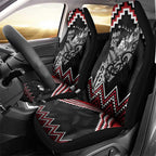 New Zealand Christmas Taniko Poutama Car Seat Cover Mountainscape Maori Fern - Aussie Hoodie