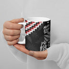 New Zealand Christmas Taniko Poutama Ceramic Mug Mountainscape Maori Fern - Aussie Hoodie