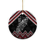 New Zealand Christmas Taniko Poutama Ceramic Ornament Mountainscape Maori Fern - Aussie Hoodie