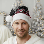 New Zealand Christmas Taniko Poutama Christmas Santa Hat Mountainscape Maori Fern - Aussie Hoodie